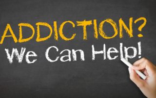 Addiction We can Help Chalk Illustration